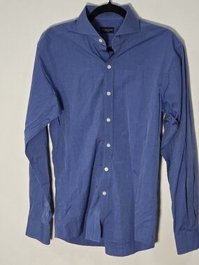 Proper Cloth Sz 15.5 Slim Fit Blue Dress Shirt